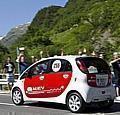 Mitsubishi i-MiEV unterwegs in den Alpen. Foto: Mitsubishi/auto-reporter.net